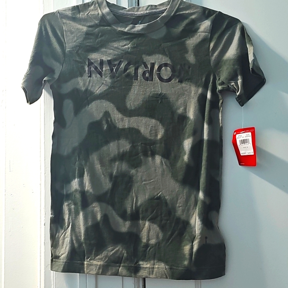 Jordan Kids Camo T-Shirt - Green